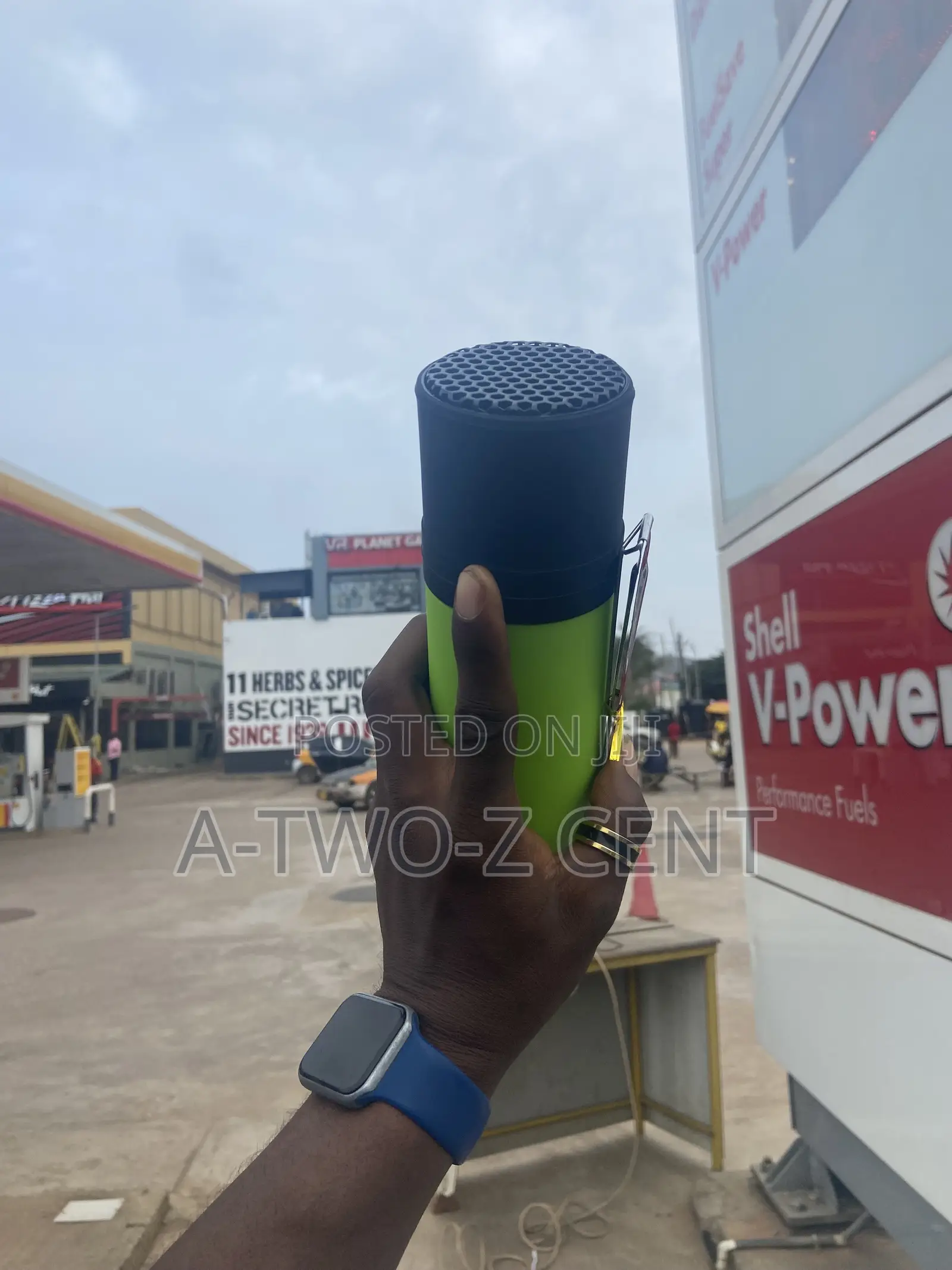 Portable Shisha Pot Than Can Be Use in a Car ( Green )