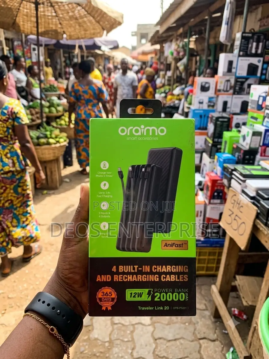 Original Oraimo 20000mAh AniFast Digital Power Bank