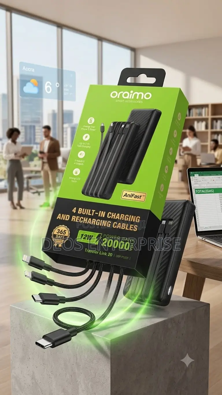 Oraimo 20000mAh AniFast PD3.0 QC3.0 Digital Powerbank