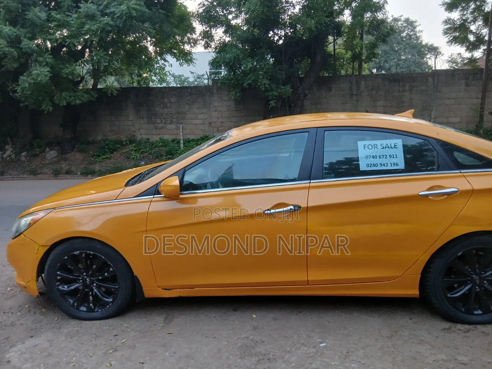 Hyundai Sonata 2012 Yellow