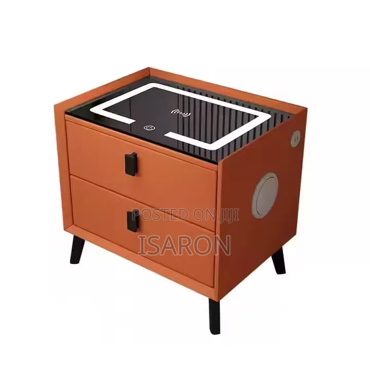 Bedside Luxury Smart Cabinet With Wireless Charging Speaker Inbuilt
