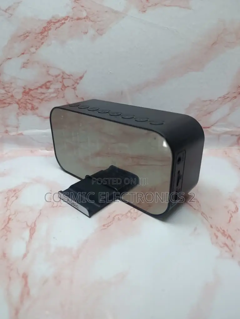 Digital LED Alarm Clock With Bluetooth 5.2 Speaker – Mirror Display