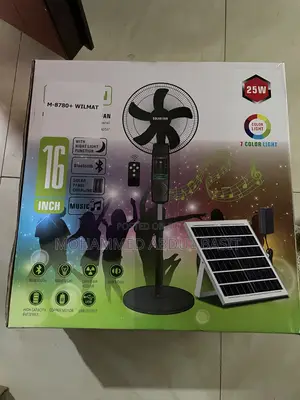 Rechargeable Solar Fan