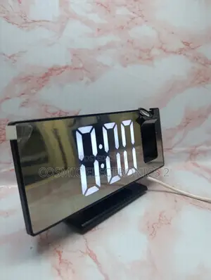 Digital LED Projection Alarm Clock With 180° Rotatable Projector