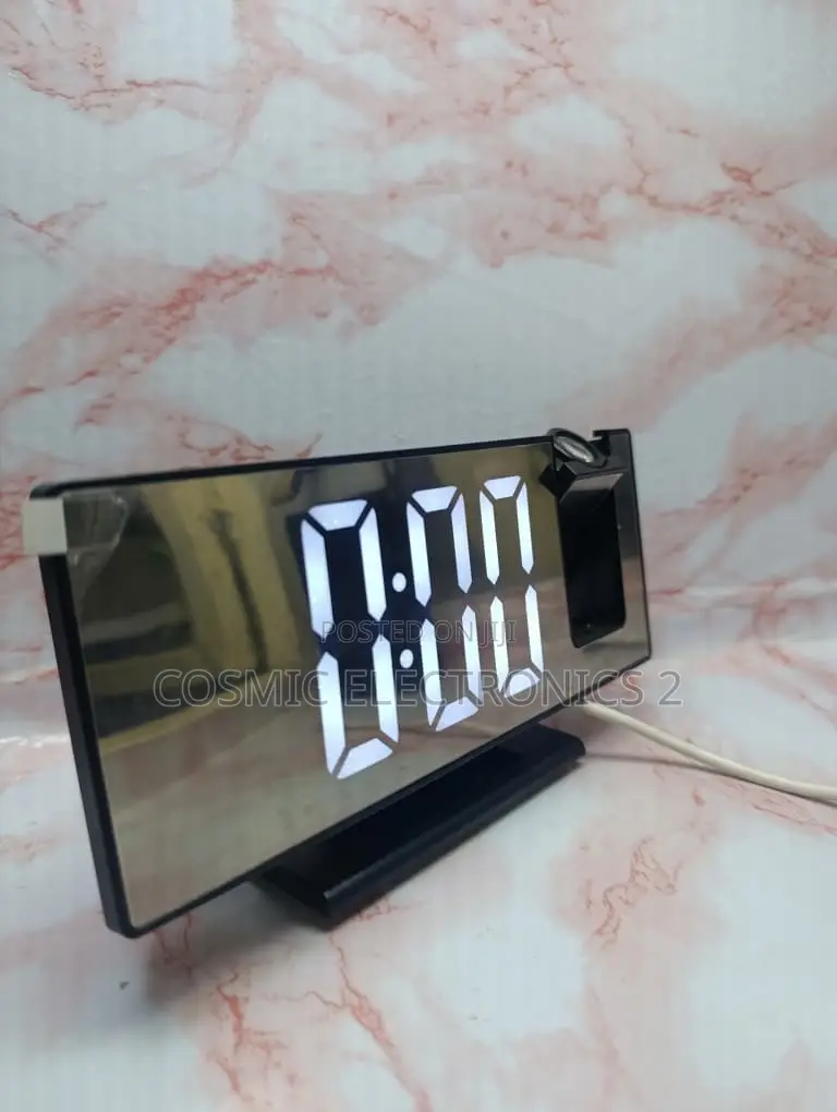 Digital LED Projection Alarm Clock With 180° Rotatable Projector