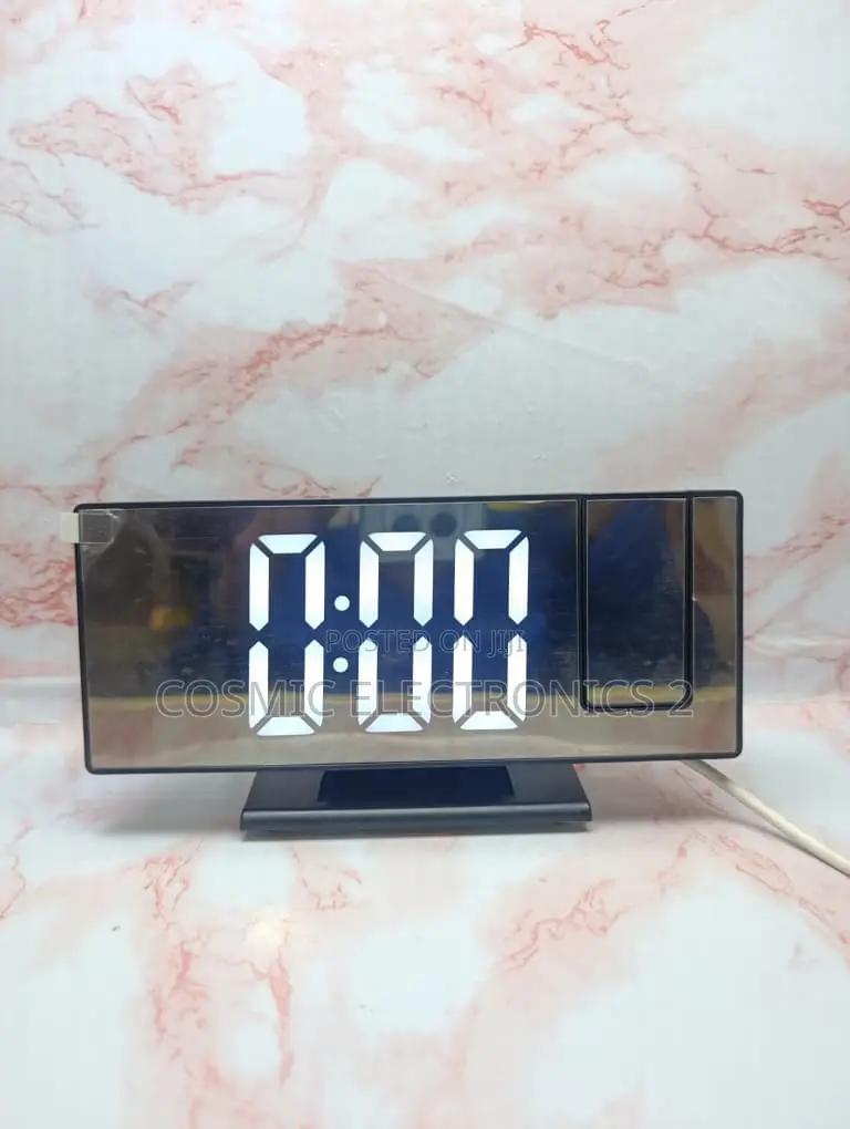 Digital LED Projection Alarm Clock With 180° Rotatable Projector