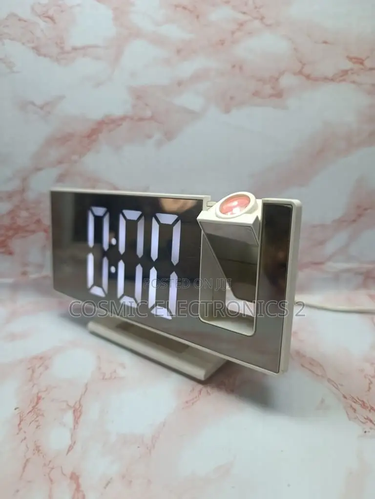 Digital LED Projection Alarm Clock With 180° Rotatable Projector