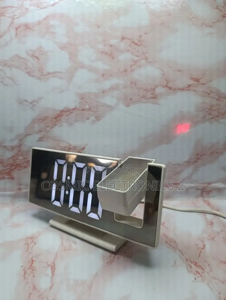 Digital LED Projection Alarm Clock With 180° Rotatable Projector