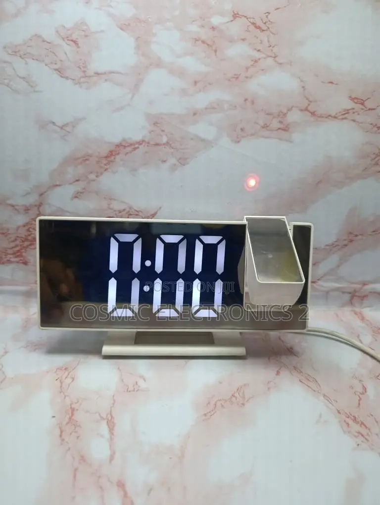 Digital LED Projection Alarm Clock With 180° Rotatable Projector