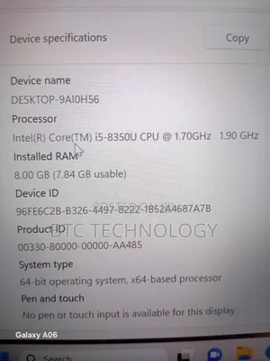 Laptop Lenovo ThinkPad T480s 8GB Intel Core i5 SSD 256GB