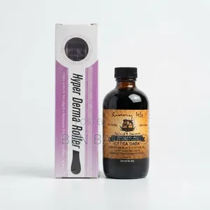 Castor Oil Derma Roller (Natural Hair Growth Combo)