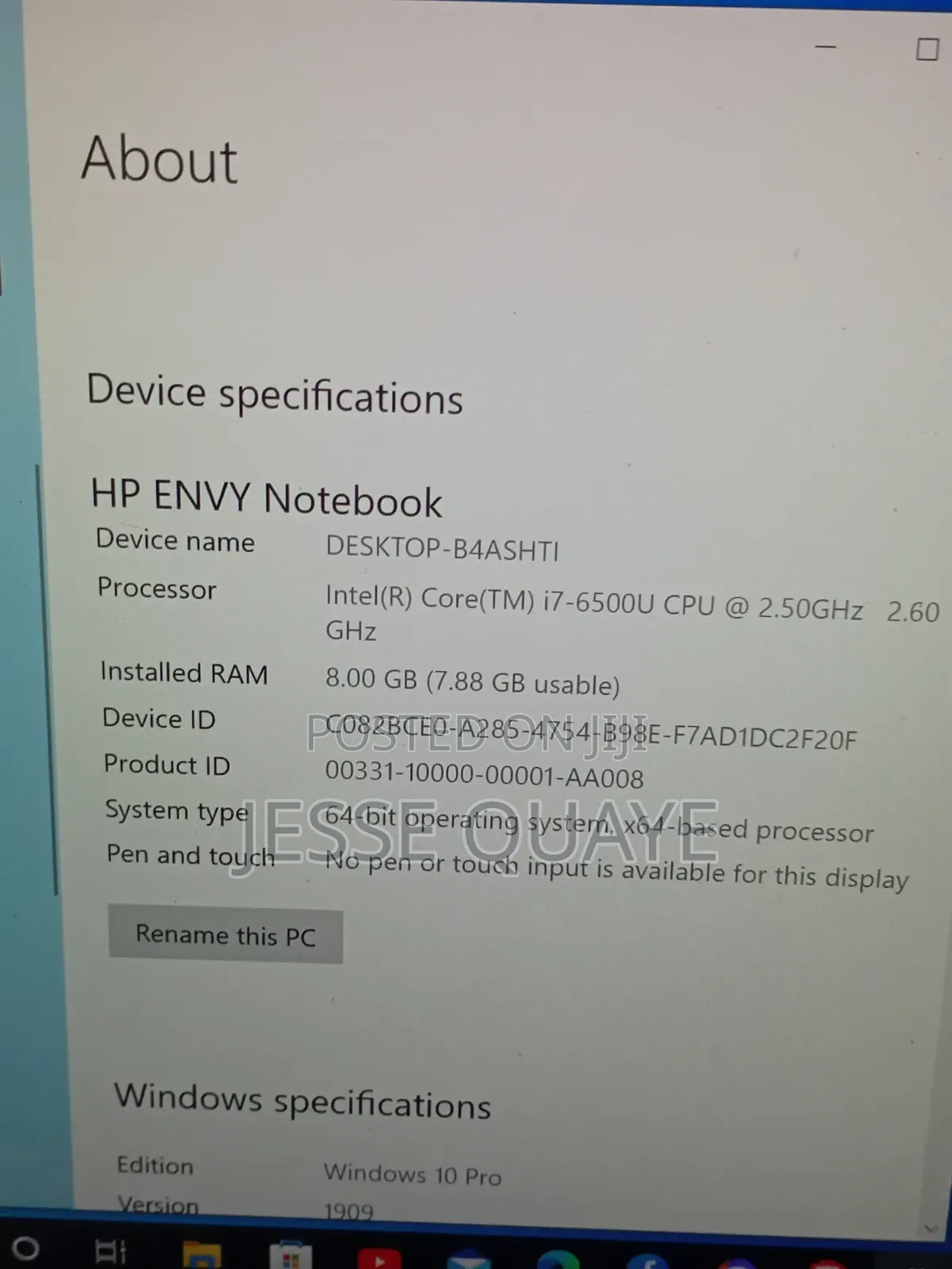 Laptop HP Envy 17 8GB Intel Core 7 SSD 256GB