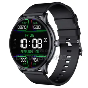 Round HD Smart Watch – Fitness Tracker for Men Women