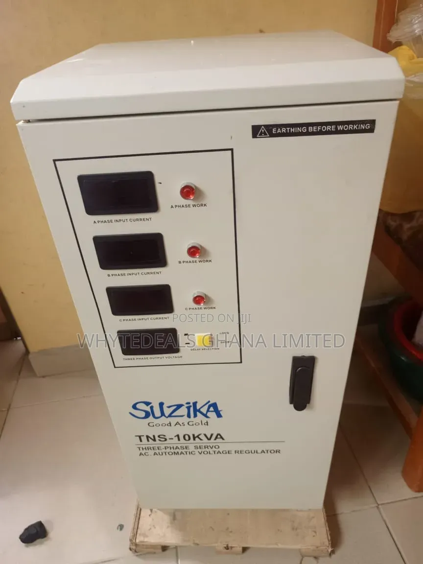 Suzuki Voltage Regulator| TNS-10kva| 3-Phase High Accuracy| 5-Warranty