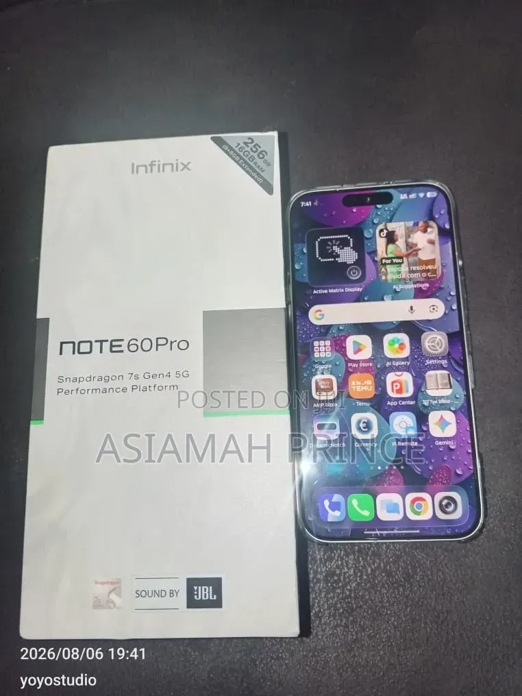 Infinix Note 60 Pro 256 GB Silver