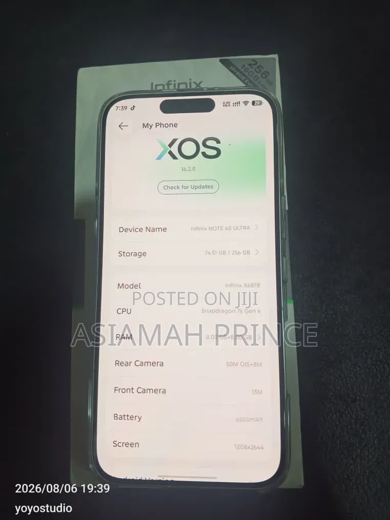 Infinix Note 60 Pro 256 GB Silver