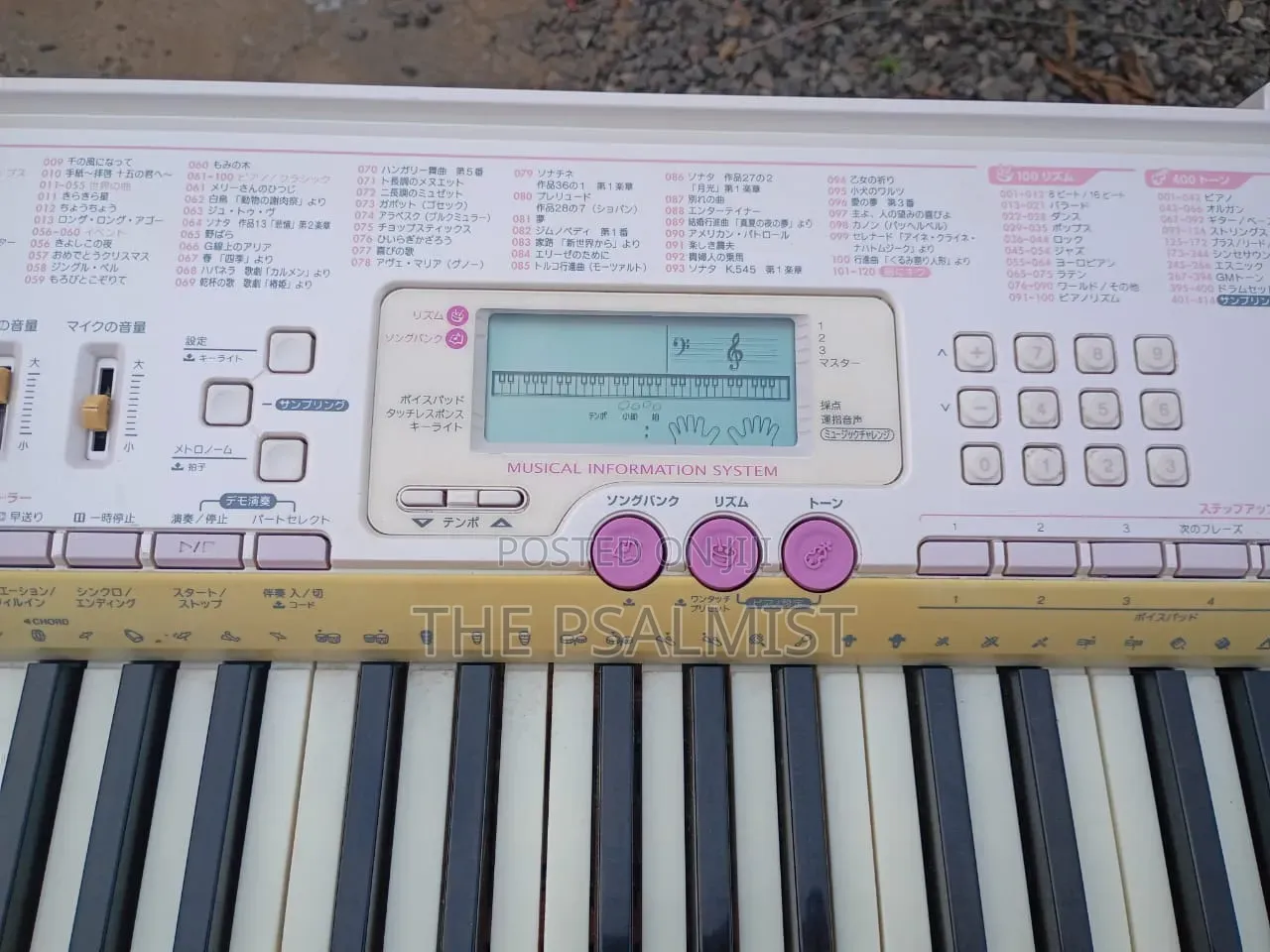 Casio LK 107 Has USB With an Adapter