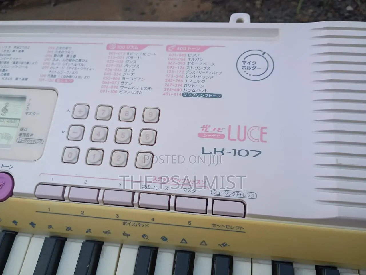 Casio LK 107 Has USB With an Adapter