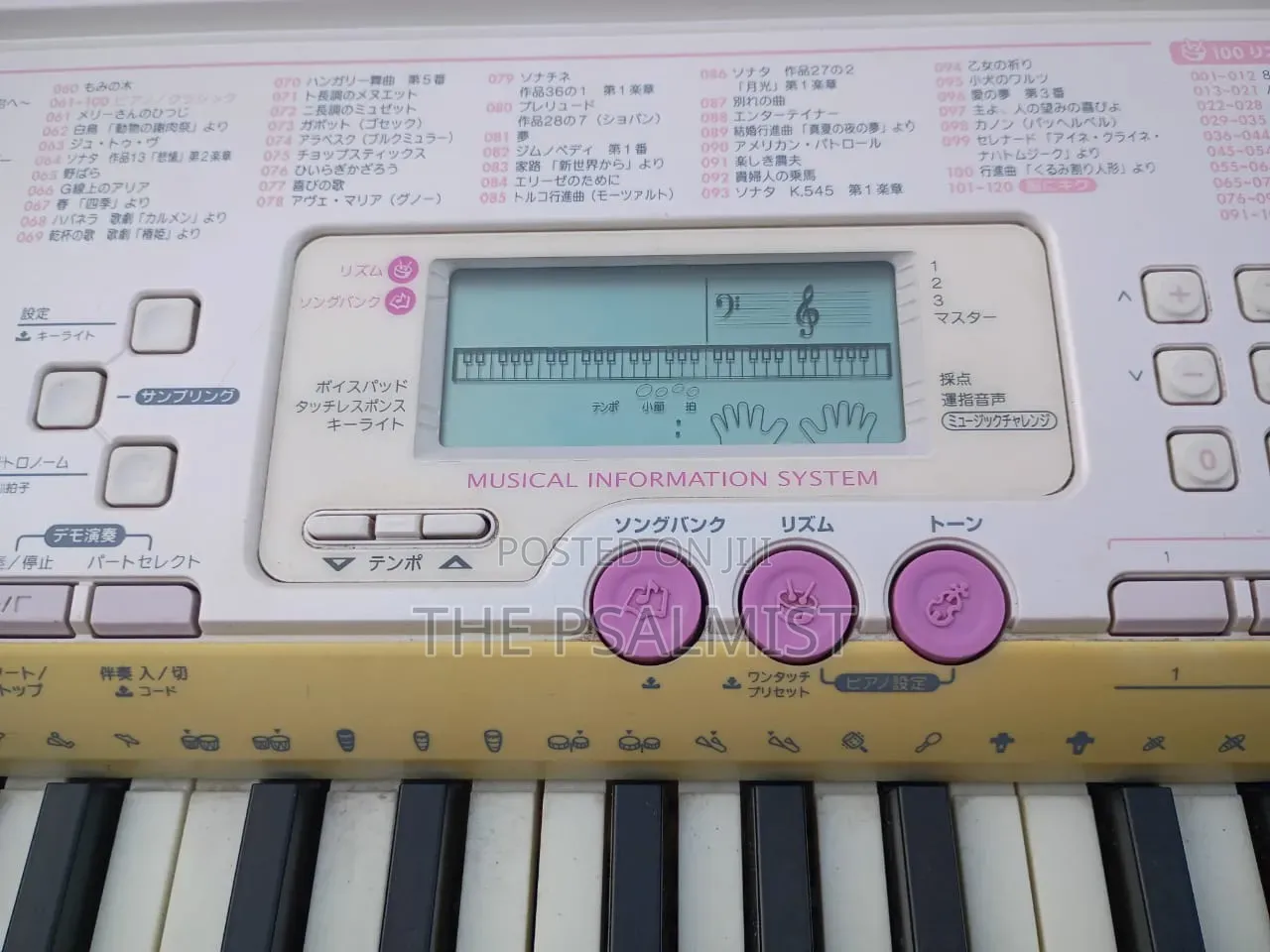 Casio LK 107 Has USB With an Adapter