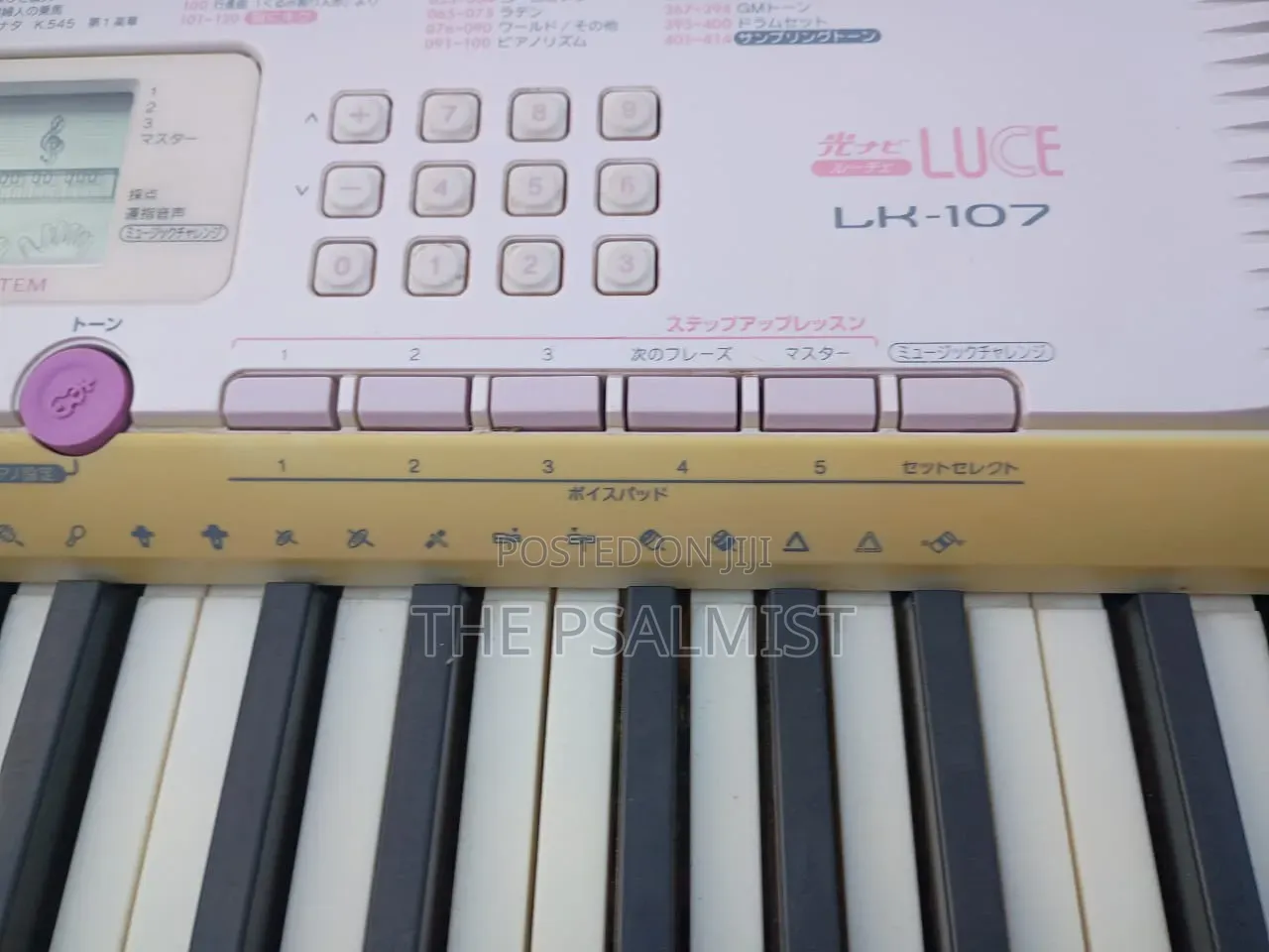 Casio LK 107 Has USB With an Adapter