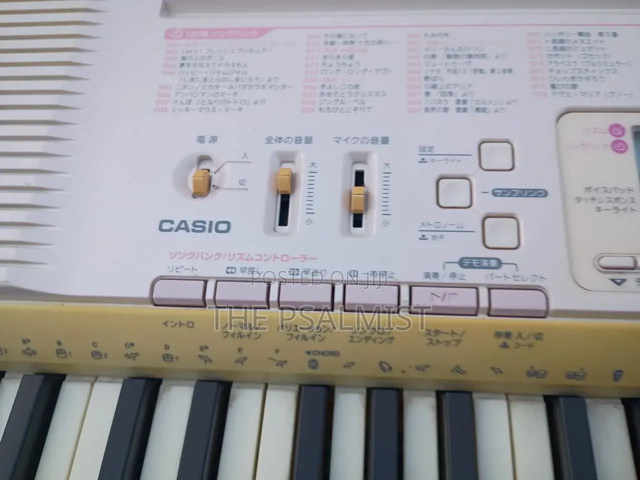 Casio LK 107 Has USB With an Adapter
