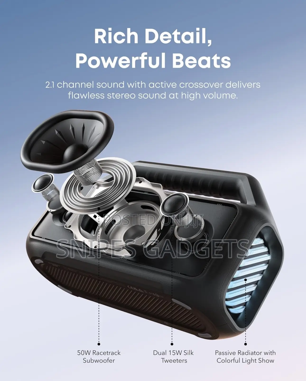 Anker Soundcore Boom 2 Powerful Portable Bluetooth Speaker