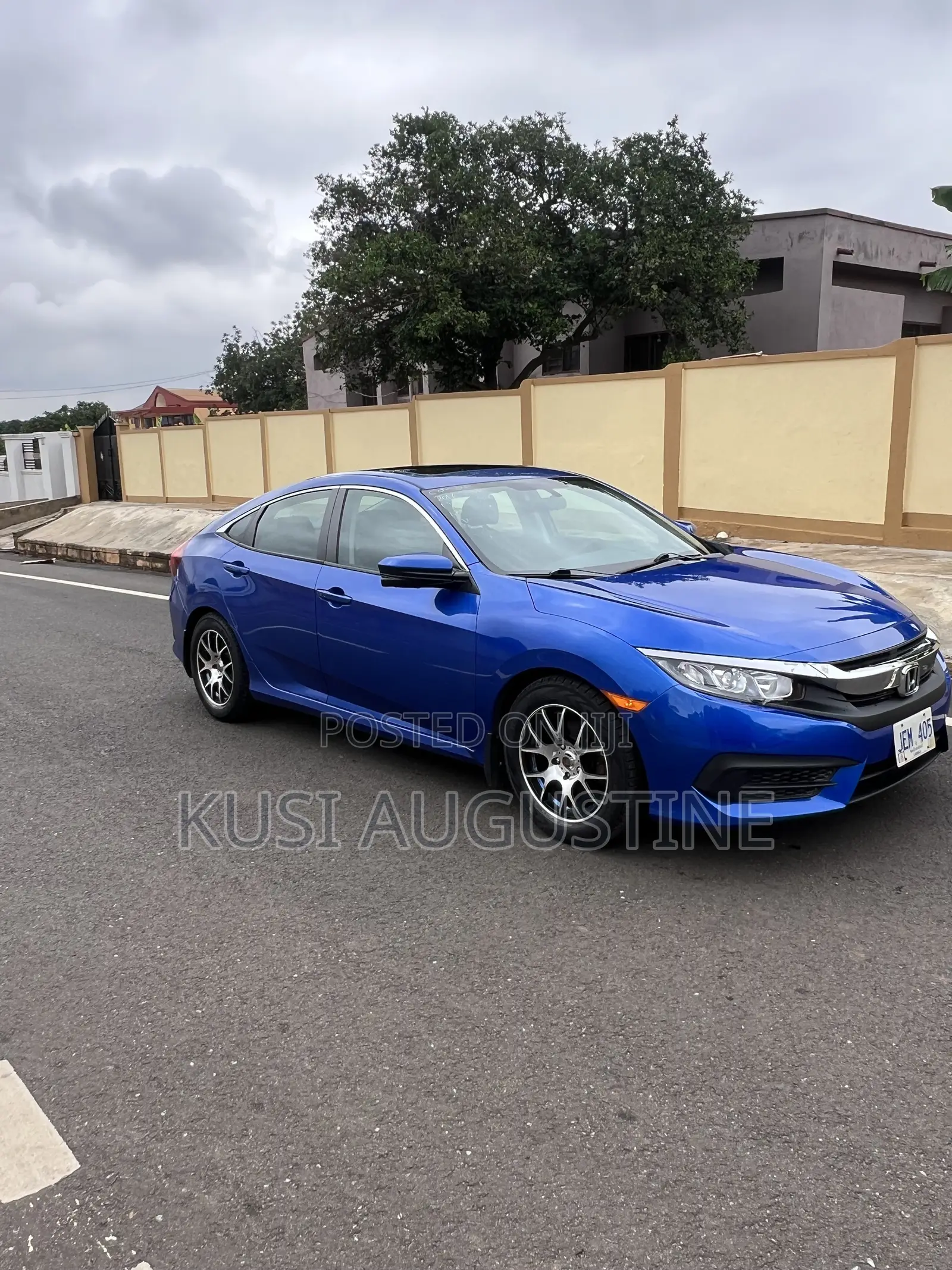 Honda Civic EX 4dr Sedan (1.5L 4cyl) 2016 Blue
