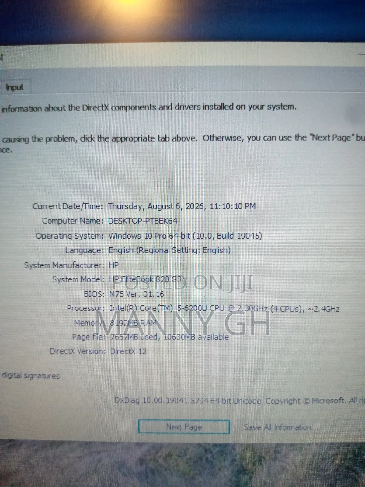 Laptop HP EliteBook 820 G3 8GB Intel Core i5 HDD 500GB