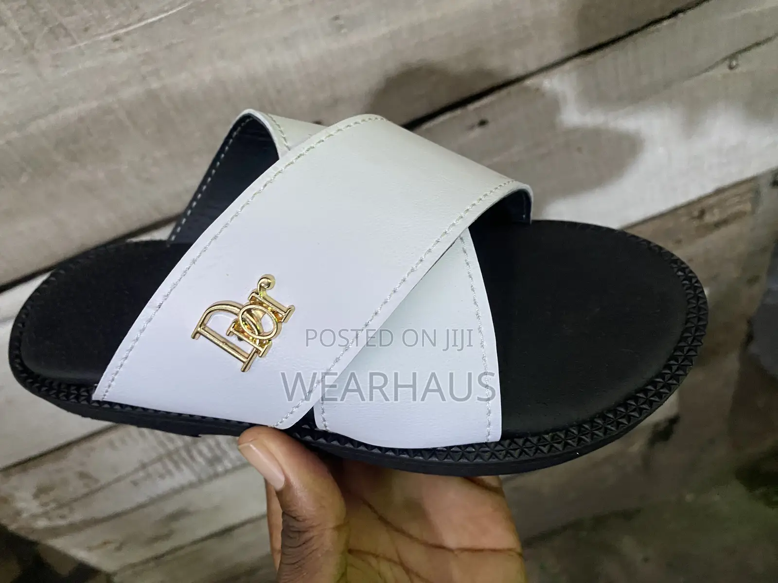 White Classic Cross Strap for Men
