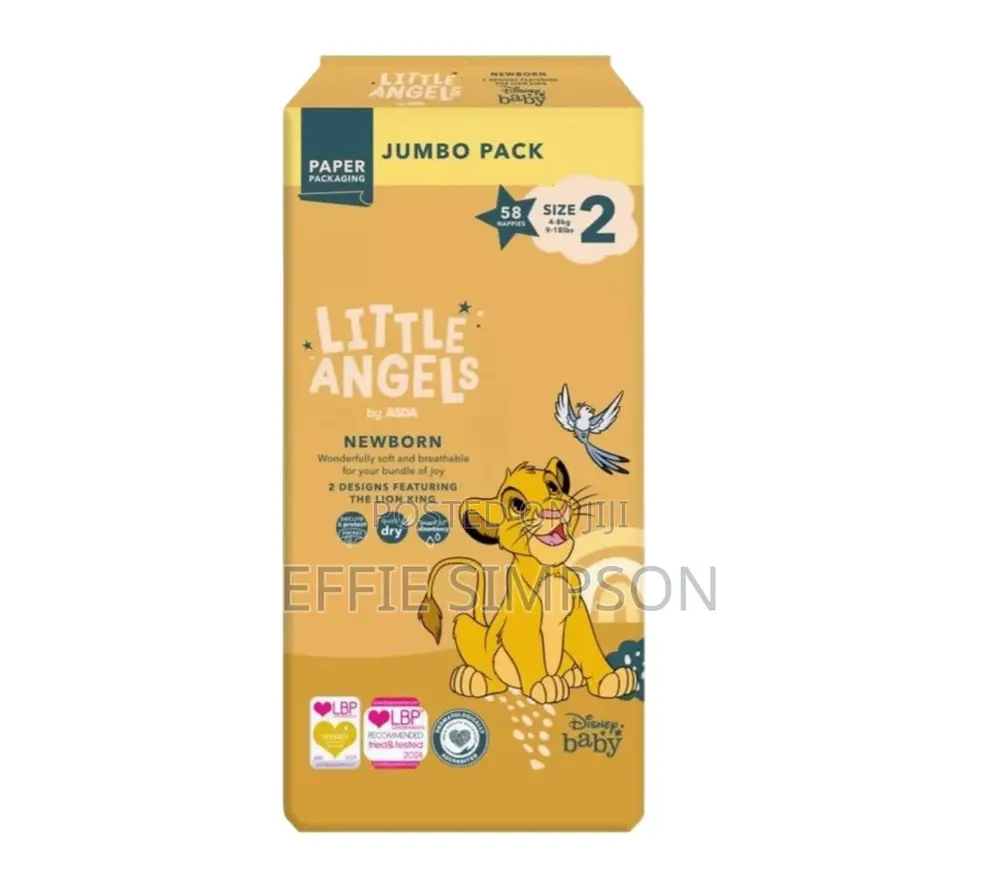 Little Angel Diapers – Size 2 58pcs 4-8kg