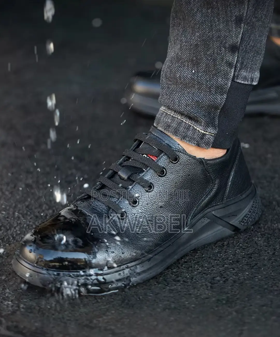 Dinggu Cowhide Leather Low Cut Safety Shoes Anti-Smashing Puncture