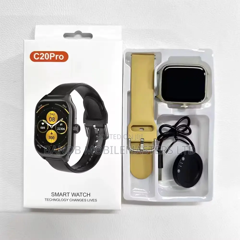 C20 Pro Smart Watch 1.73” Bluetooth for Android iPhone