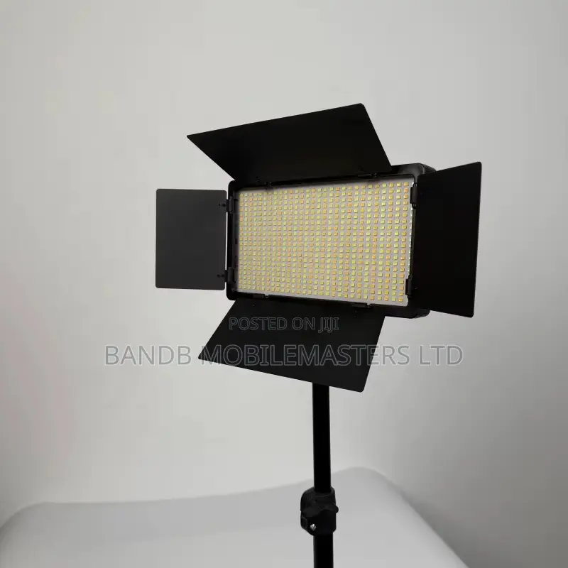 Pro LED 600 Photography Video LED Light Panel (Selfie Stick Included)