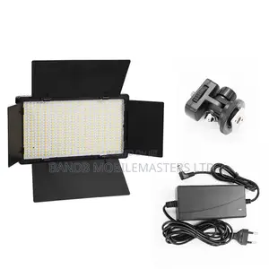 Pro LED 600 Photography Video LED Light Panel (Selfie Stick Included)