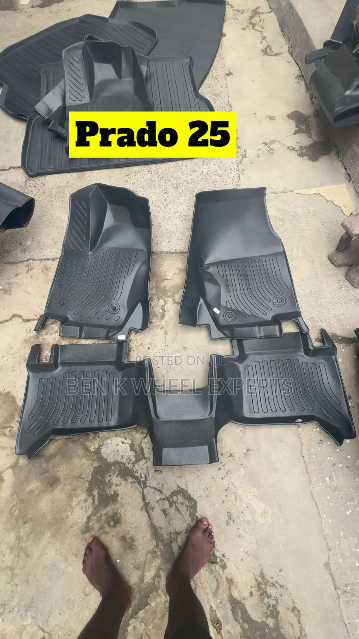 Toyota Prado 2023-25 Water Proof Floor Mat
