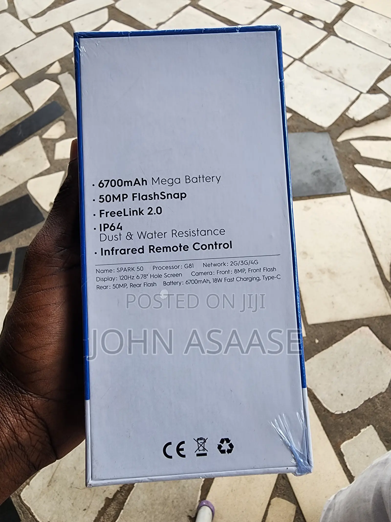 New Tecno Spark 50 128 GB Black