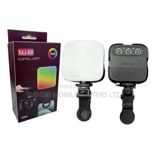 MJ-88 RGB Clip Light Rechargeable LED Video Light for Phone Camera
