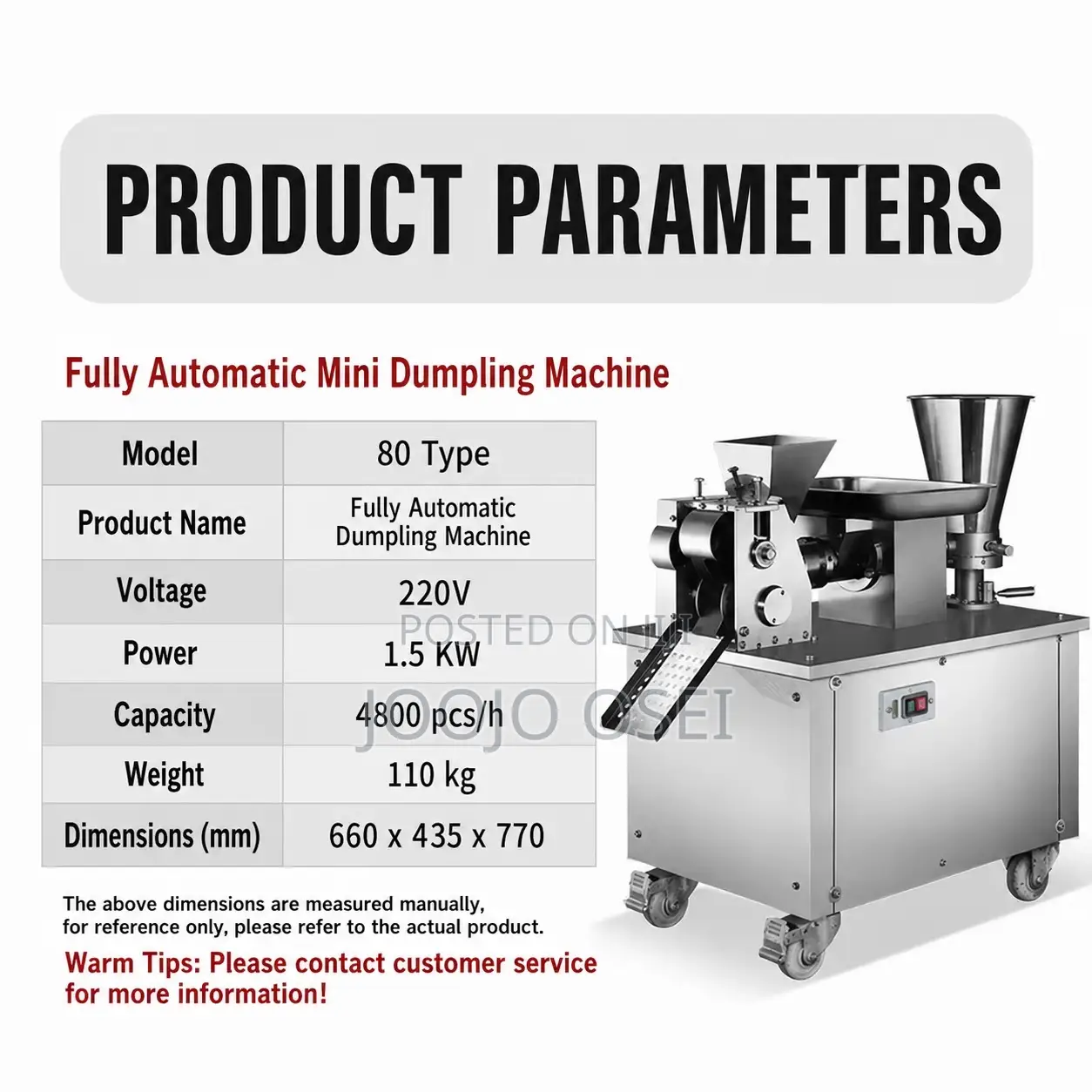 Automatic Dumpling, Pie Samosa Making Commercial Machine