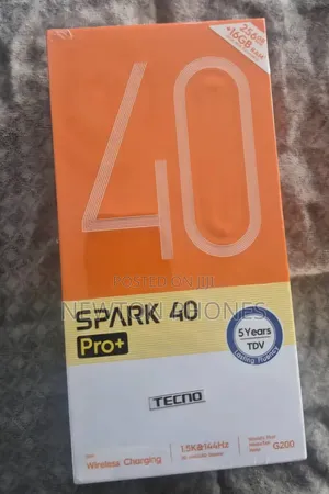 New Tecno Spark 40 Pro+ 256 GB Black