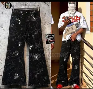 Men’s Wide Leg Baggy Jeans – Trendy Relaxed Fit Denim Pants