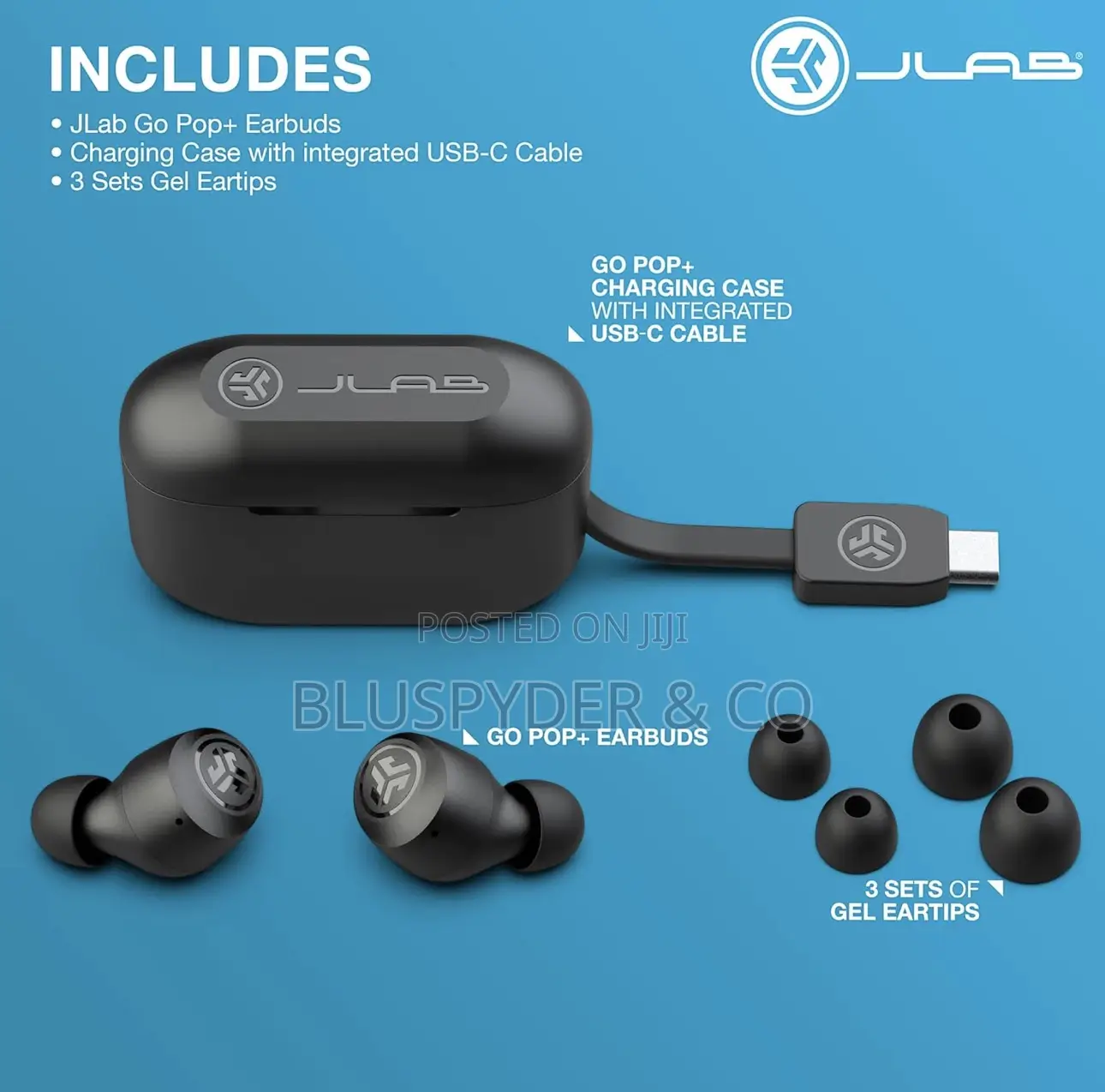 Jlab Go Pop+ True Wireless Earbuds (Brand New)
