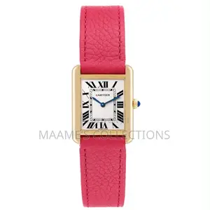 Cartier Tank Louis Style Leather Watch – Luxury Design