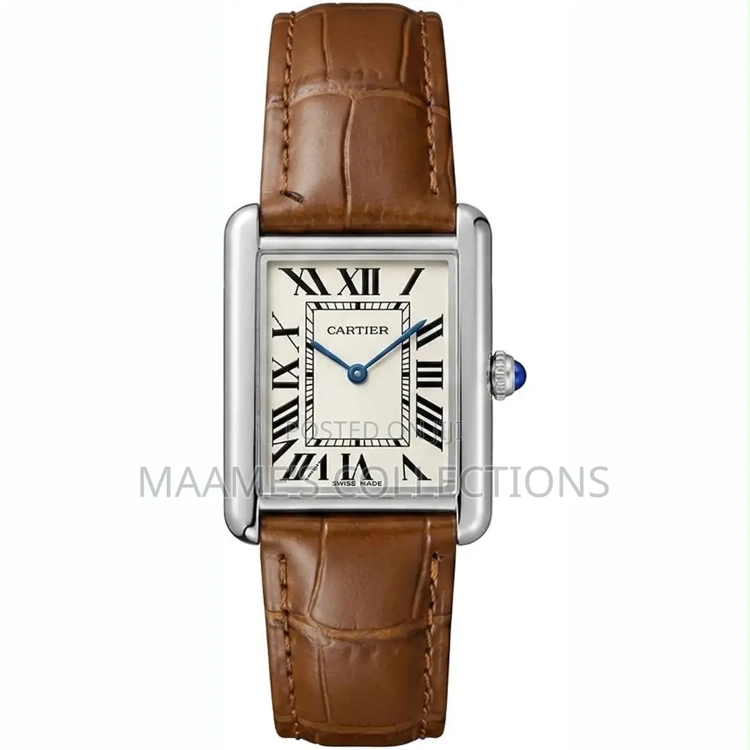 Cartier Tank Louis Style Leather Watch – Luxury Design