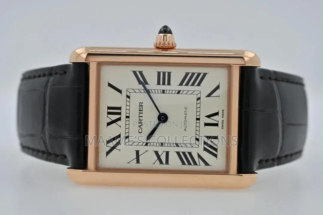 Cartier Tank Louis Style Leather Watch – Luxury Design