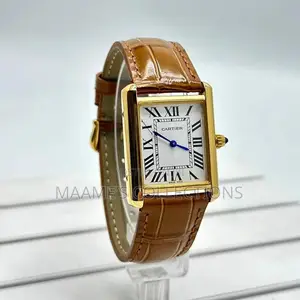 Cartier Tank Louis Style Leather Watch – Luxury Design
