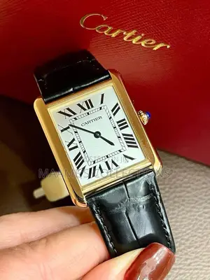 Cartier Tank Louis Style Leather Watch – Luxury Design