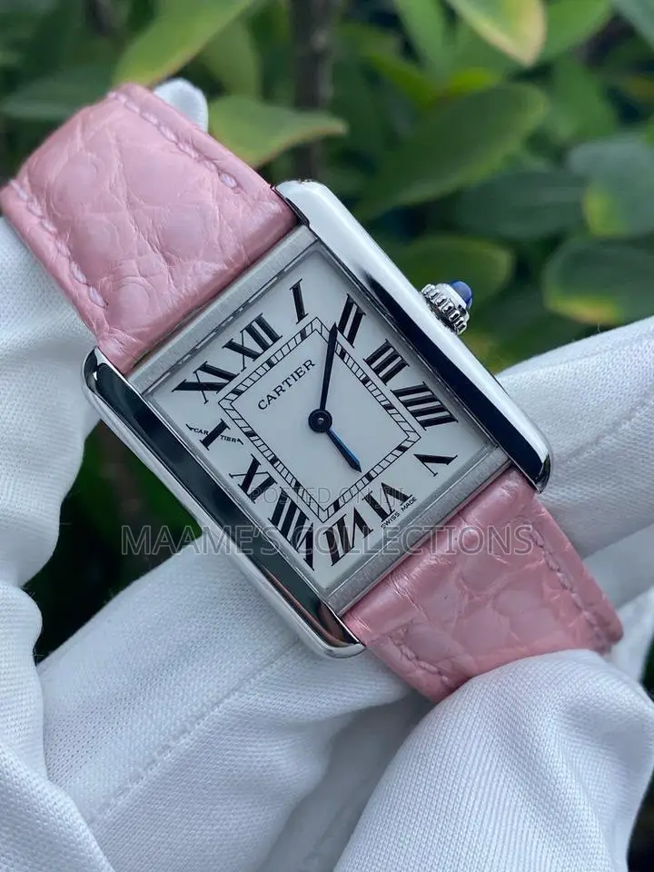 Cartier Tank Louis Style Leather Watch – Luxury Design