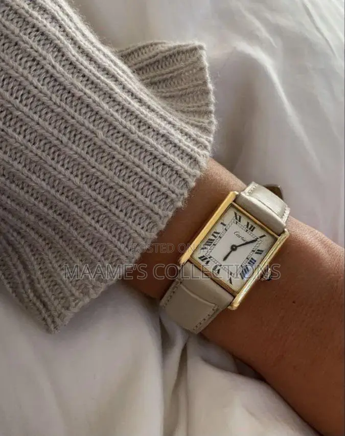 Cartier Tank Louis Style Leather Watch – Luxury Design