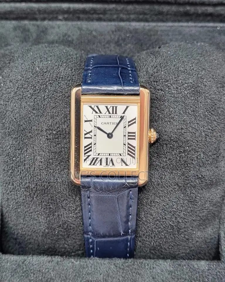 Cartier Tank Louis Style Leather Watch – Luxury Design