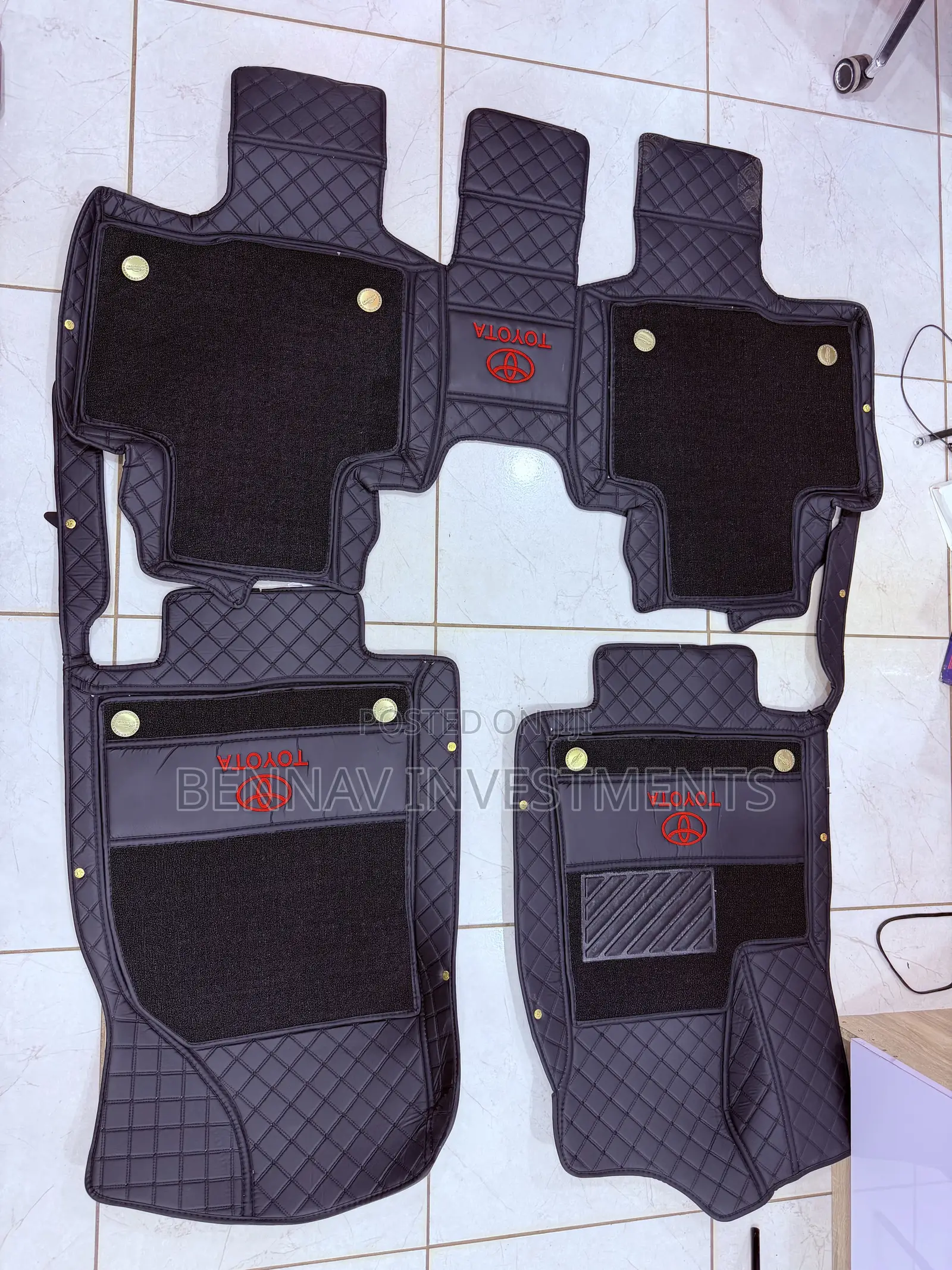 Toyota Highlander 2022 to 2025 3D Premium Leather Floor Mat